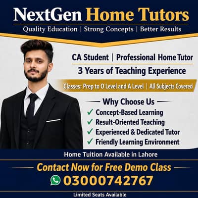 NextGen Home Tutor | Prep to O Level & A Level Tuition