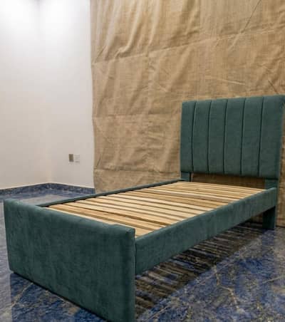 New Single bed in boucle fabric
