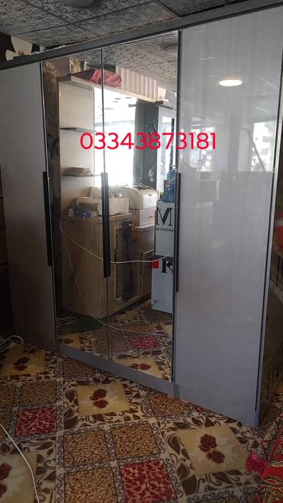 Glass door,achreic wardrobe (ready)