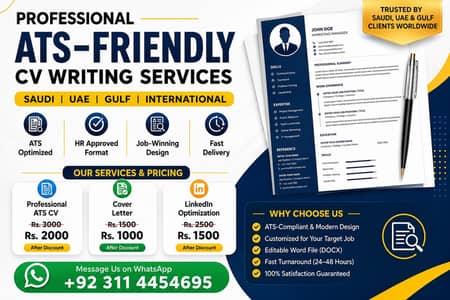 Professional CV / Resume Writing for UAE & Saudi Jobs