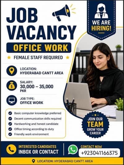 Female Office Assistant Required