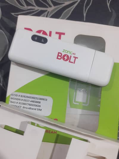 Zong 4G Bolt Device | New | With Box