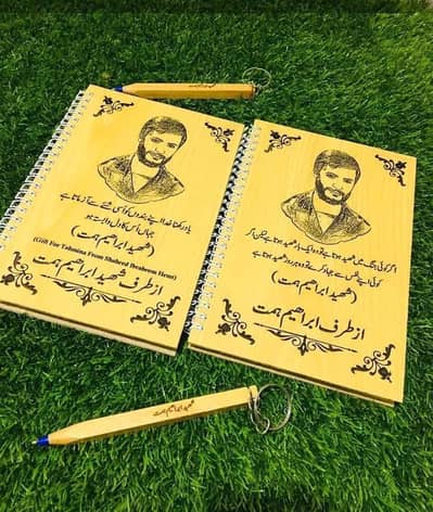 Customize Wooden diary and pencil 