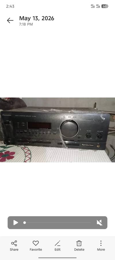 orignal Panasonic D50 model amplifier and havey spekar