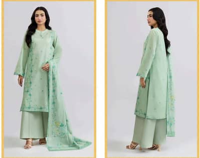 3 Piece Unstitched Lawn Suit - New With tag - premium Quality
