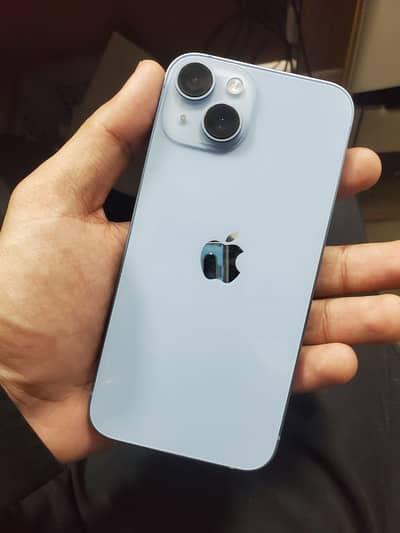 Iphone 14 blue color 128 gb | Non Pta bypass | water pack | 96% health