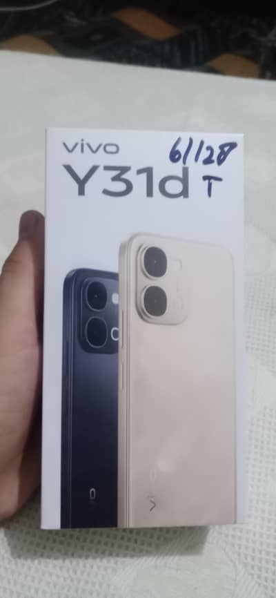 Vivo y31D 6/128 PIN PACK/BOX PACK, brand new non active set