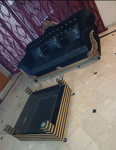 6 seter sofa with table for sale