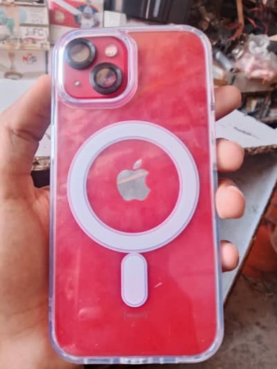 Iphone 13 jv 128 gb original phone no scrach no line no break red colr