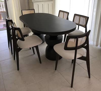 Luxury Chairs | Modern 6 Seater Dining Table Set |Dining Chairs|Fsd