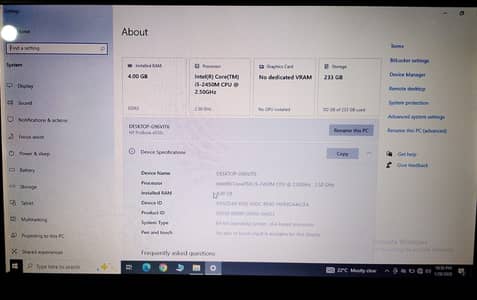 HP ProBook Core i5 Laptop | 4GB RAM | 256GB Storage