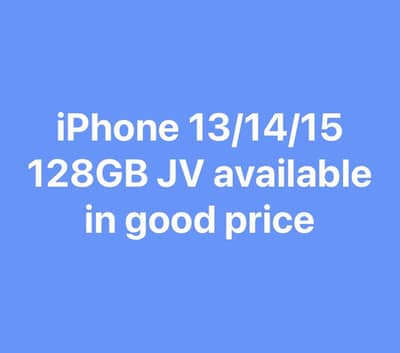iPhone 13/14/15/16/17 Series available