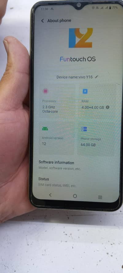 vivo y16