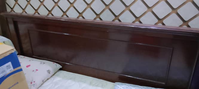 used wooden Bed used for sale along with side tables Rs 22000