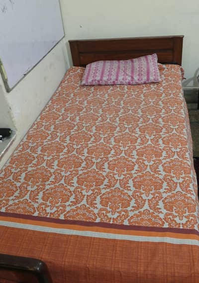 2 no wooden bed and one no mattress