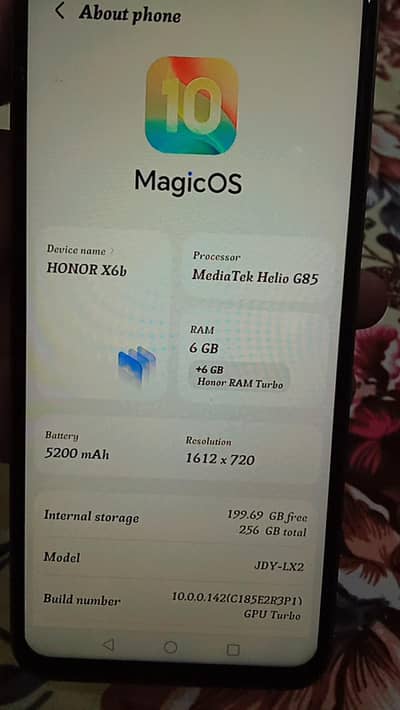 Honor x6b 12GB 256GB