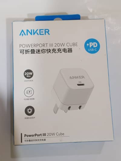 Original Anker PowerPort III 20W Cube PD Charger 
