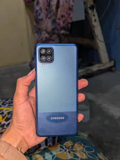 Samsung a12 with box 4/128 pta official approved