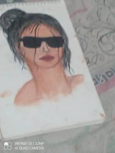 Handmade Stylish Portrait Painting / Wall Art 