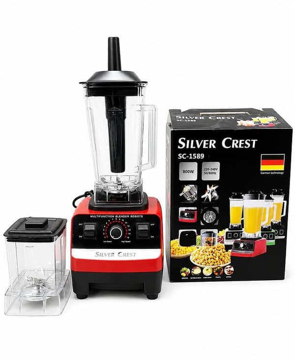 Silver Crest German 2 in 1 Juicer / Blender & Dry Mill Jar - 4500 Watts with Copper Motor