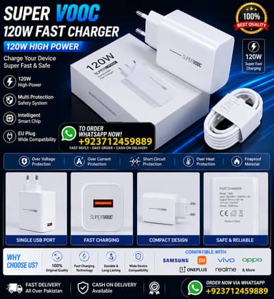 Super VOOC 120W Fast Charger