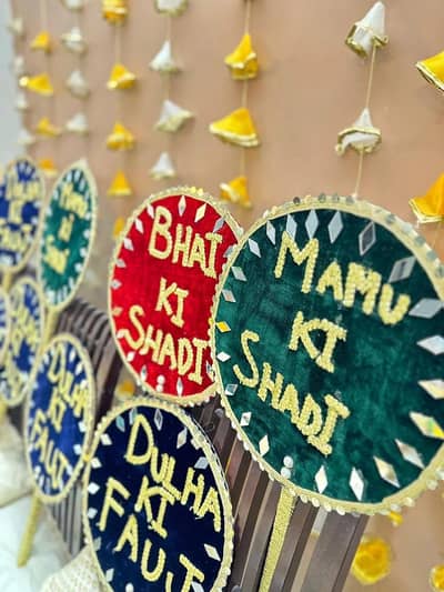 mehndi thal plates