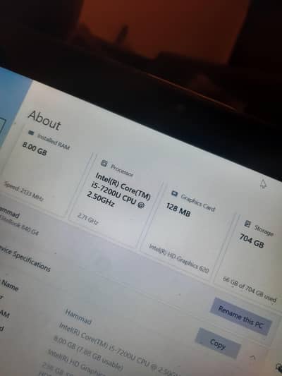 HP EliteBook core i5 7th Generation graphic card + touch
