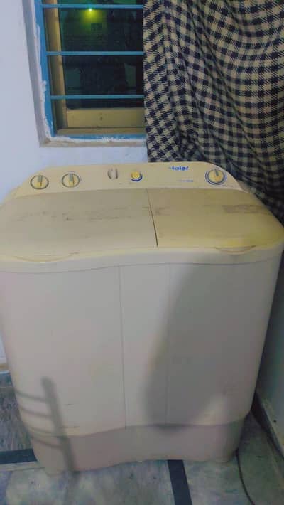 Haier washing machine with dryer