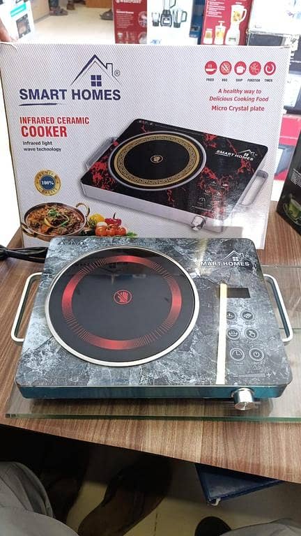 Smart infrared Ceramic Cooker - 2200 Watts Copper Motor with Micro Crystal Plate