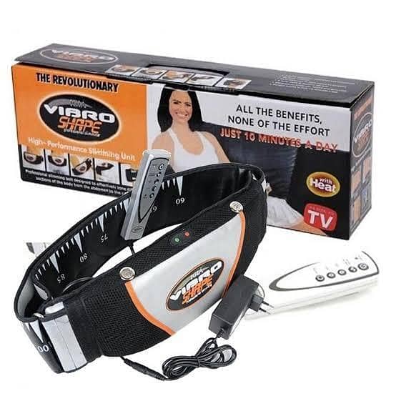 Vibro Shape Vibrating Messager Waist Slimming Belt For Men's Women's