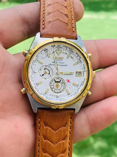 Seiko World Timer Alarm Chronograph,