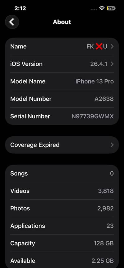 Iphone 13 pro non pta 128gb