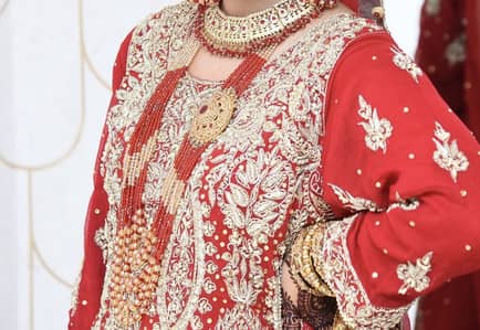 Heavy embroidered bridal lehnga choli