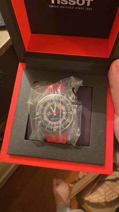 Tissot Sideral S Red Strap 41mm Mens Watch MPN: T1454079705702