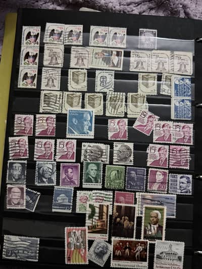 Old antique stamps albumb