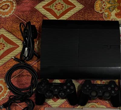 PS3 super Slim brand new 500Gb with 17+ Games factory sealed 2 cntrir