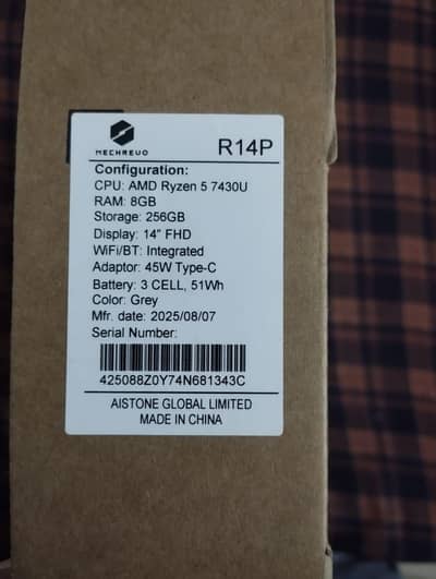 pm laptop Mechrevo R14P