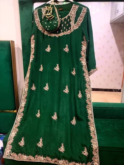green party wear dress