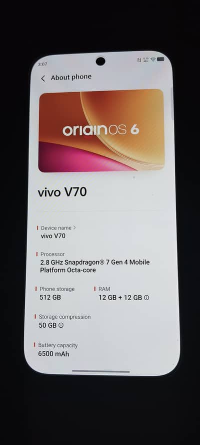 Vivo v70 12/512