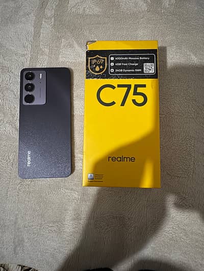 Realme C75 256gb under warranty phone