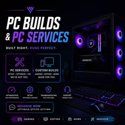  PC SERVICES & CUSTOM PC BUILDS  