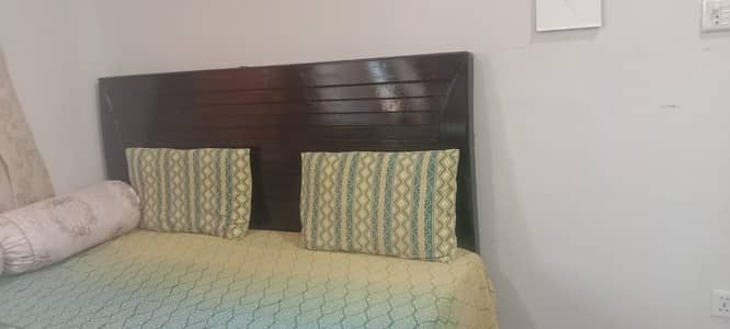 Bed with mattress