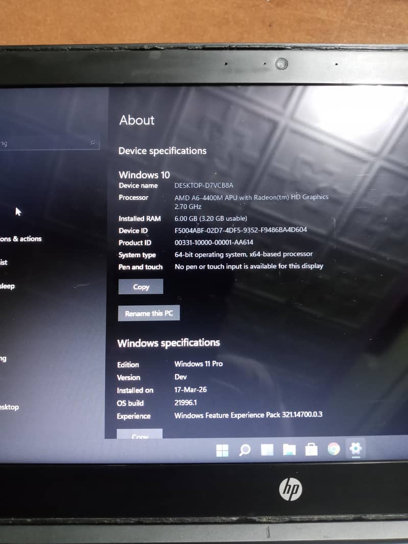 windows 11 pro installed 14