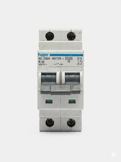 Hager France geniun circuit breaker single/double used breakees. .