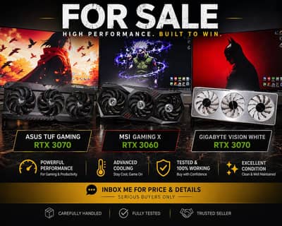 RTX 3080/3070/3060/3060ti & RX 6800XT/6700XT | Top Tier Models