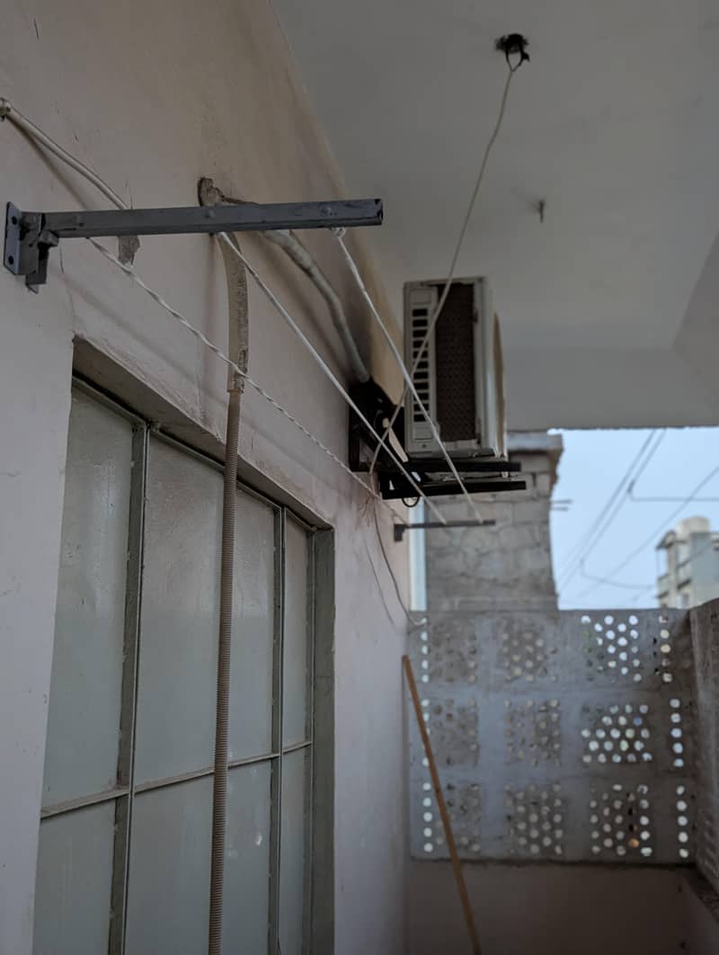 Wall mount cloth drying stand 2