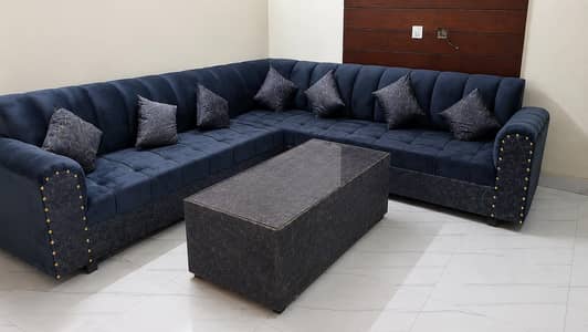 SOFA L SHAPE 7 SEATER BRAND NEW NEVER USED 10.10 CONDITION 03281010987