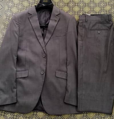 2 Piece Smoky Grey Pent Coat