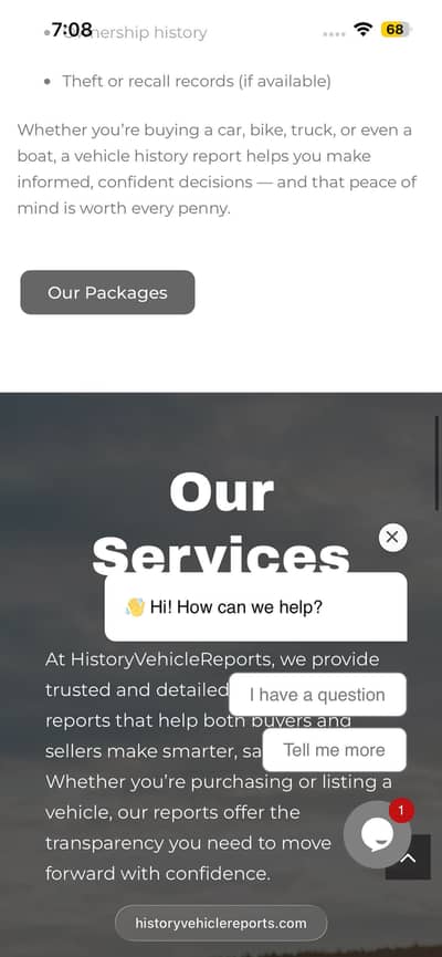 Car inspection website for sale