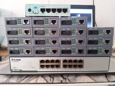 Mikrotik Gr3 And D Link Switch and Media converter